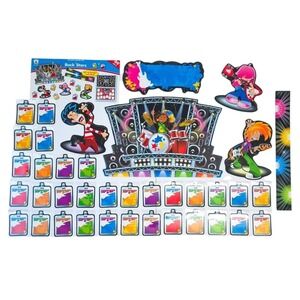 Carson Dellosa Rock Stars Music Teacher Poster Bulletin Board Set
